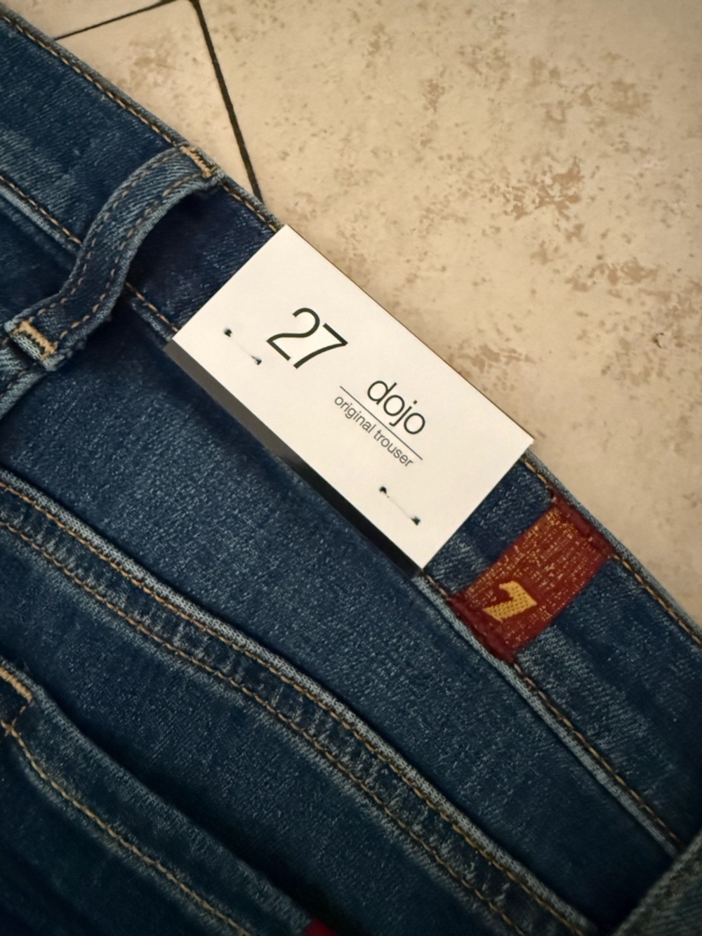 7 For All Mankind Dark Indigo Wide Leg Jeans - Picture 7 of 12